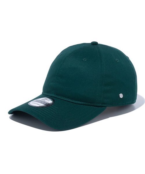 NEW ERA/ニューエラ キャップ 9TWENTY ロングバイザー Metal Flag ダークグリーン キャップ 13750676(DGRN-FREE)