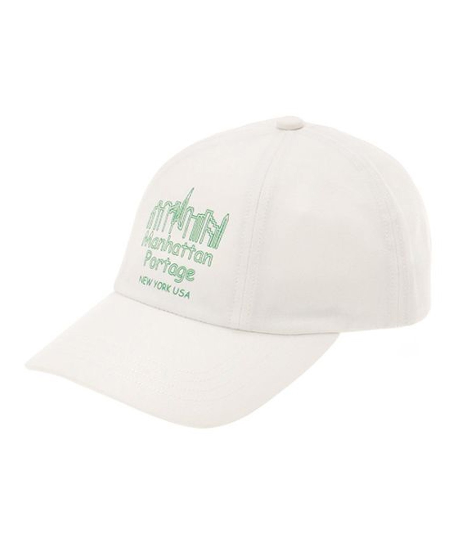 Manhattan Portage/マンハッタンポーテージ Panel Shift Print Cap キャップ 帽子 フリーサイズ MP211(WT/GR-FREE)