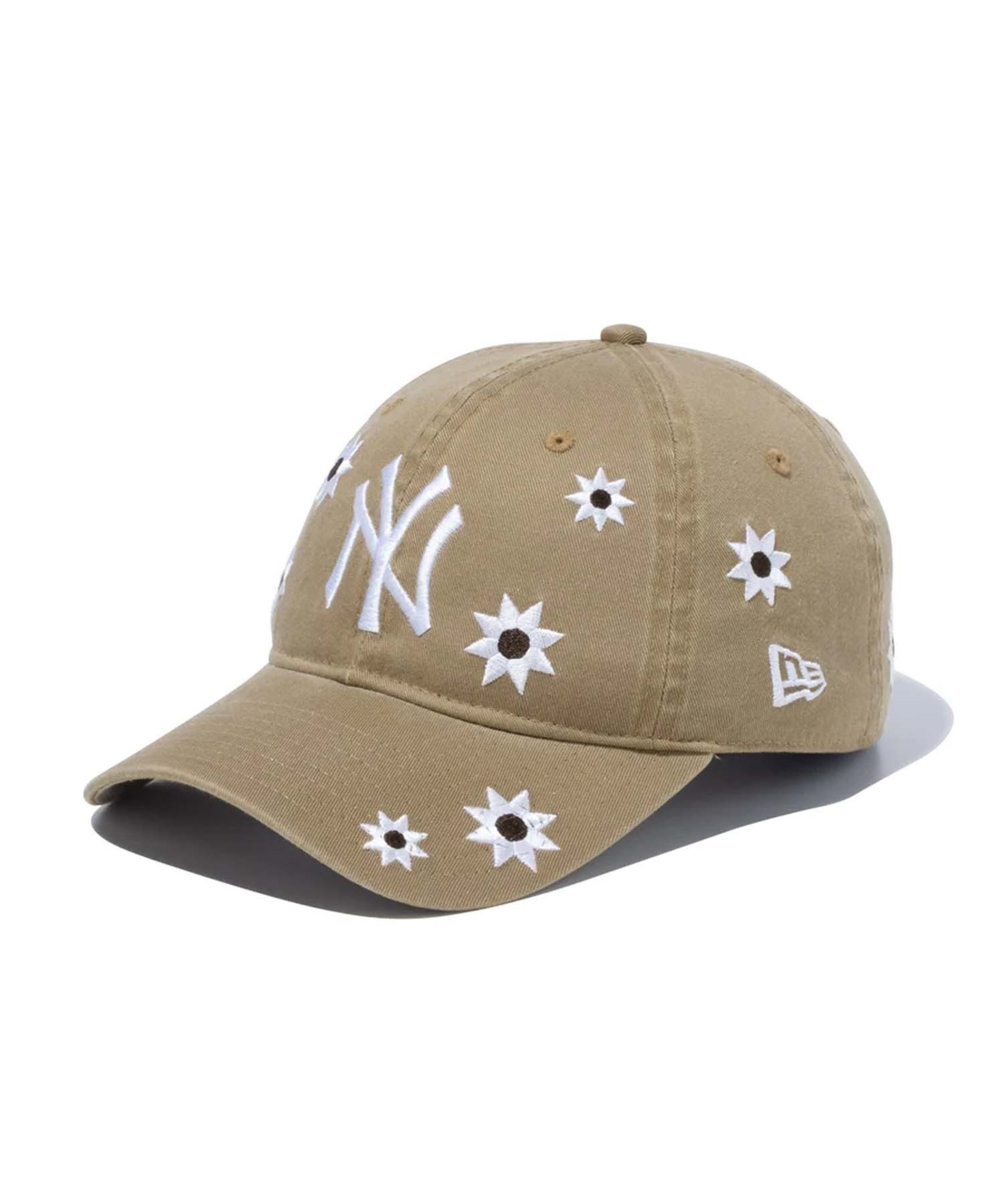 NEW ERA/ニューエラ キャップ 9TWENTY MLB Flower Embroidery ニューヨーク・ヤンキース 13751075(BKHA-FREE)