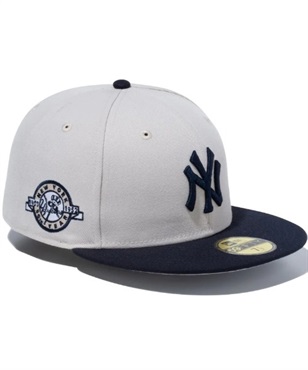NEW ERA/ニューエラ キャップ 59FIFTY MLB Stone Color ニューヨーク・ヤンキース ストーン ネイビーバイザー 13516105