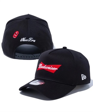 NEW ERA/ニューエラ キャップ 9FORTY A-Frame Budweiser バドワイザー ボウタイロゴ ブラック 13534543