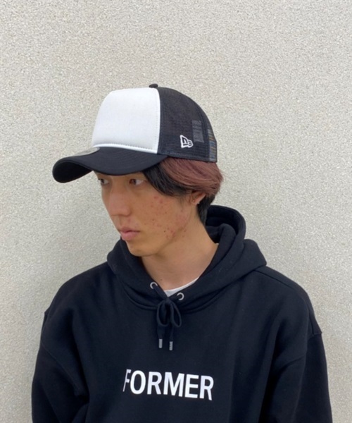 NEW ERA/ニューエラ キャップ 9FORTY A-Frame Trucker BASIC メッシュキャップ ベーシック 13512393(BLK-F)