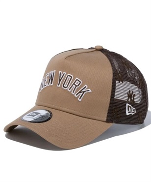 NEW ERA/ニューエラ キャップ 9FORTY A-Frame トラッカー メッシュキャップ MLB Mesh Embroidery ニューヨーク・ヤンキース カーキ 13515911