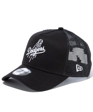 NEW ERA/ニューエラ キャップ 9FORTY A-Frame トラッカー メッシュキャップ MLB Mesh Embroidery ロサンゼルス・ドジャース ブラック 13515921