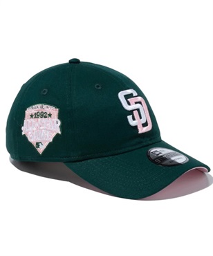NEW ERA/ニューエラ キャップ 9TWENTY MLB Pink Pack サンディエゴ・パドレス ダークグリーン ピンクアンダーバイザー 13516048