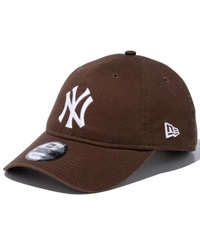 NEW ERA/ニューエラ キャップ 9TWENTY ウォッシュドコットン ニューヨーク・ヤンキース ブラウン × ホワイト 13552112(BRWT-F)