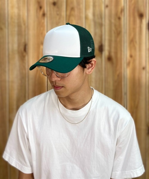 NEW ERA/ニューエラ キャップ 9FORTY A-Frame Trucker BASIC メッシュキャップ 13751410(GRN-F)