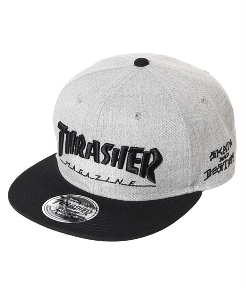 THRASHER スラッシャー THR-C03 メンズ 帽子 キャップ KK D6(GYBK-F)