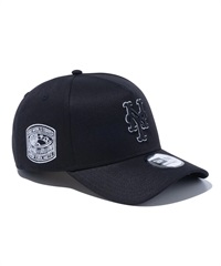 NEW ERA/ニューエラ 9FORTY A-Frame Black and White ニューヨーク・メッツ ブラック キャップ 帽子 9FORTYAF 13750988(BKWT-ONESIZE)