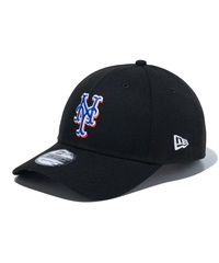NEW ERA/ニューエラ 9FORTY MLB ニューヨーク・メッツ ウーブンパッチ ブラック キャップ 帽子 フリーサイズ 14109665
