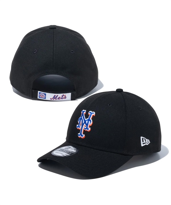 NEW ERA ニューエラ 9FORTY MLB ニューヨーク・メッツ ウーブンパッチ ブラック キャップ 帽子 フリーサイズ 14109665