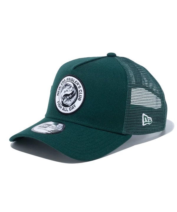 NEW ERA ニューエラ 9FORTY A-Frame トラッカー New Era Angler's Club ブラックバス ダークグリーン キャップ 帽子 14110111