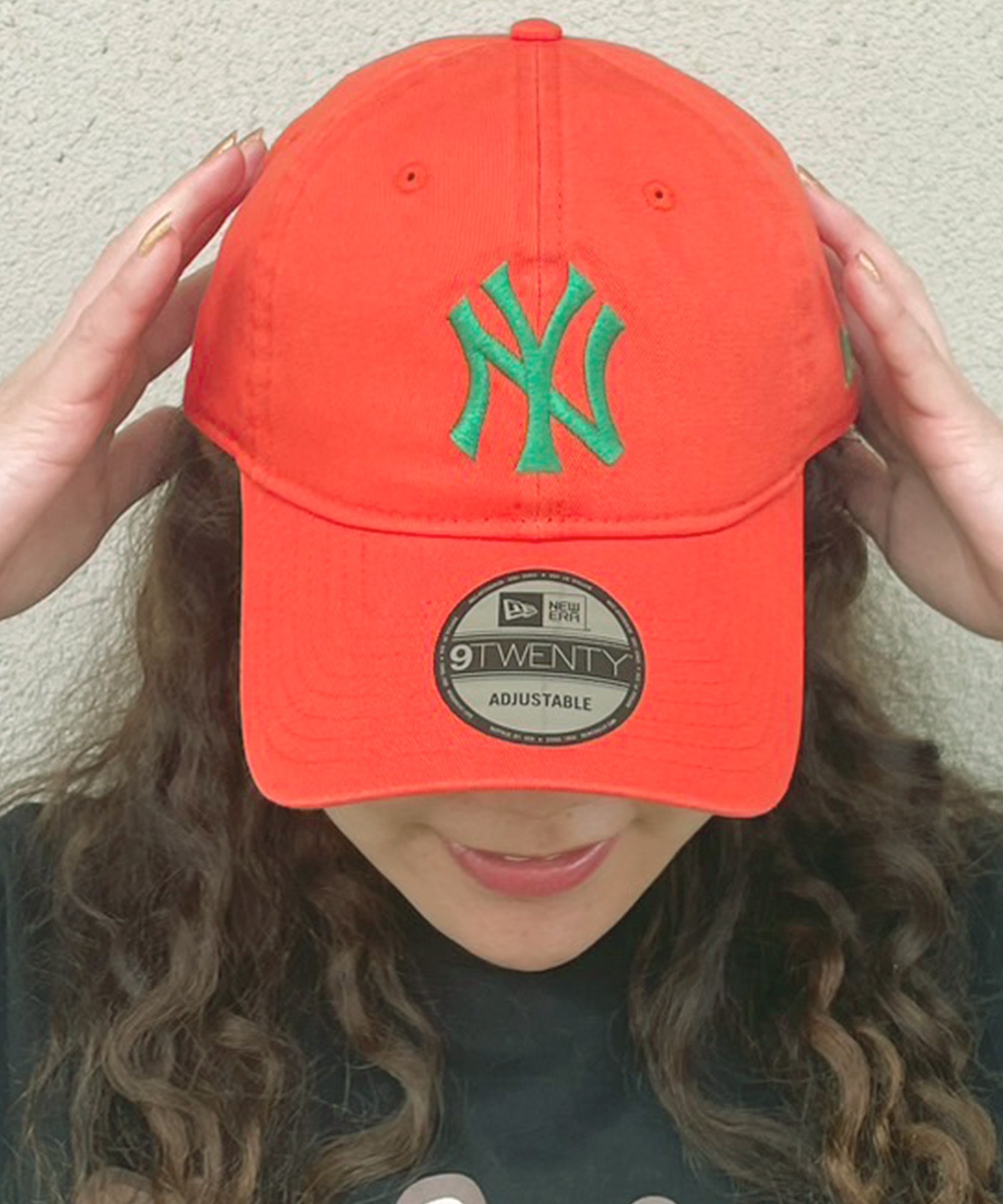 NEW ERA/ニューエラ 9TWENTY ニューヨーク・ヤンキース オレンジ×グリーン キャップ 帽子 14324553 ムラサキスポーツ限定