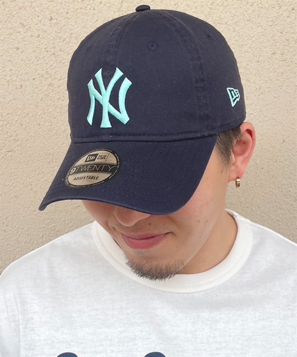 NEW ERA ニューエラ 9TWENTY ニューヨーク・ヤンキース ネイビー×ライトブルー キャップ 帽子 14324554 ムラサキスポーツ限定