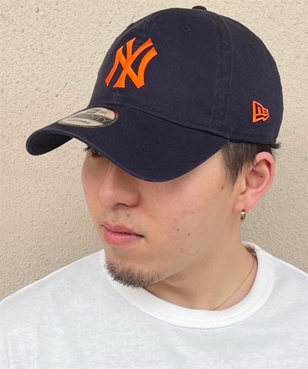 NEW ERA/ニューエラ 9TWENTY ニューヨーク・ヤンキース ネイビー×オレンジ キャップ 帽子 14324555 ムラサキスポーツ限定