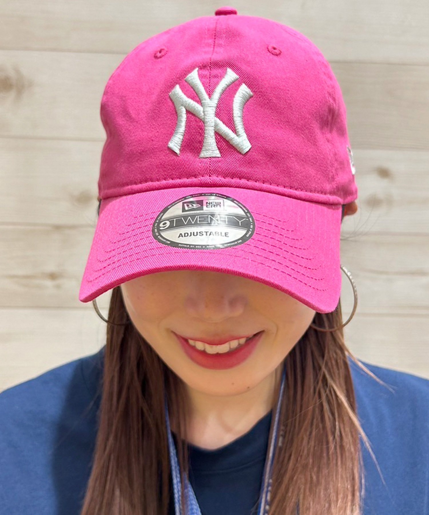 NEW ERA/ニューエラ 9TWENTY ニューヨーク・ヤンキース ピンク×シルバー キャップ 帽子 14324557 ムラサキスポーツ限定(BPUR-FREE)