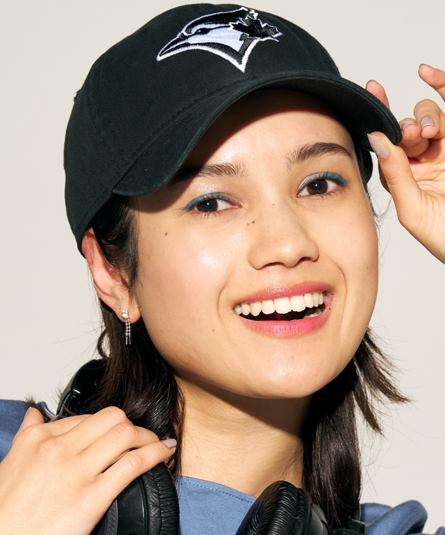 NEW ERA/ニューエラ 9TWENTY トロント・ブルージェイズ ブラック×ホワイト キャップ 帽子 14329626 ムラサキスポーツ限定(BLK-FREE)