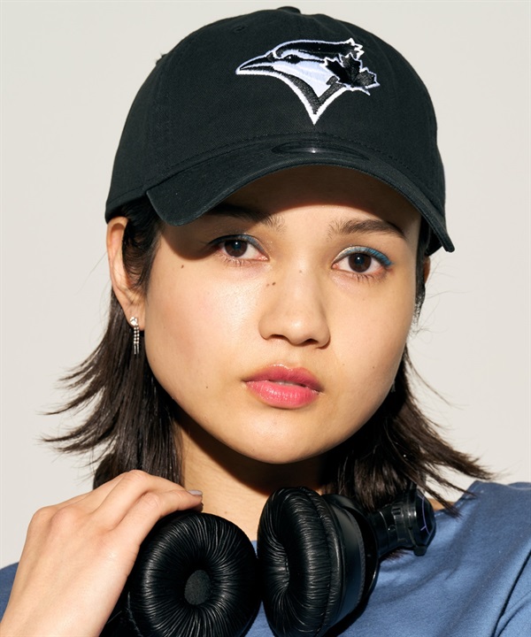 NEW ERA/ニューエラ 9TWENTY トロント・ブルージェイズ ブラック×ホワイト キャップ 帽子 14329626 ムラサキスポーツ限定