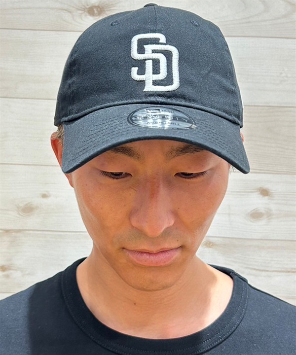 NEW ERA ニューエラ 9TWENTY サンディエゴ・パドレス ブラック×ホワイト キャップ 帽子 14329631 ムラサキスポーツ限定