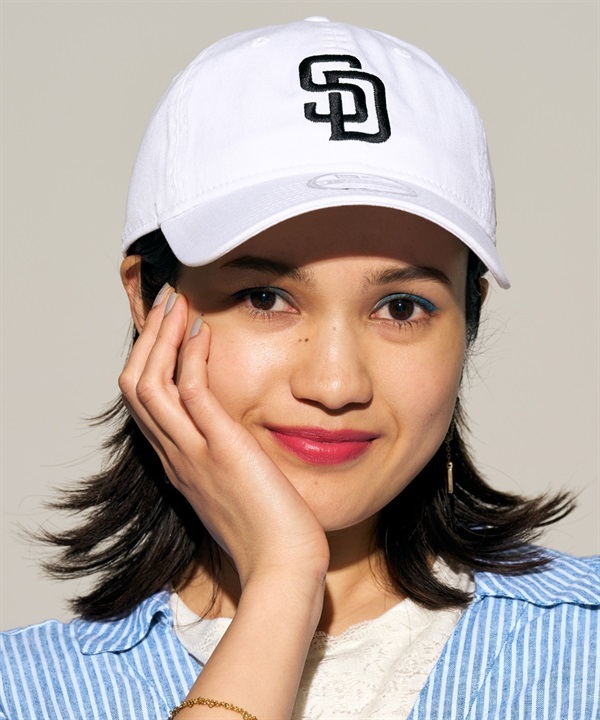 NEW ERA ニューエラ 9TWENTY サンディエゴ・パドレス ホワイト×ブラック キャップ 帽子 14329629 ムラサキスポーツ限定