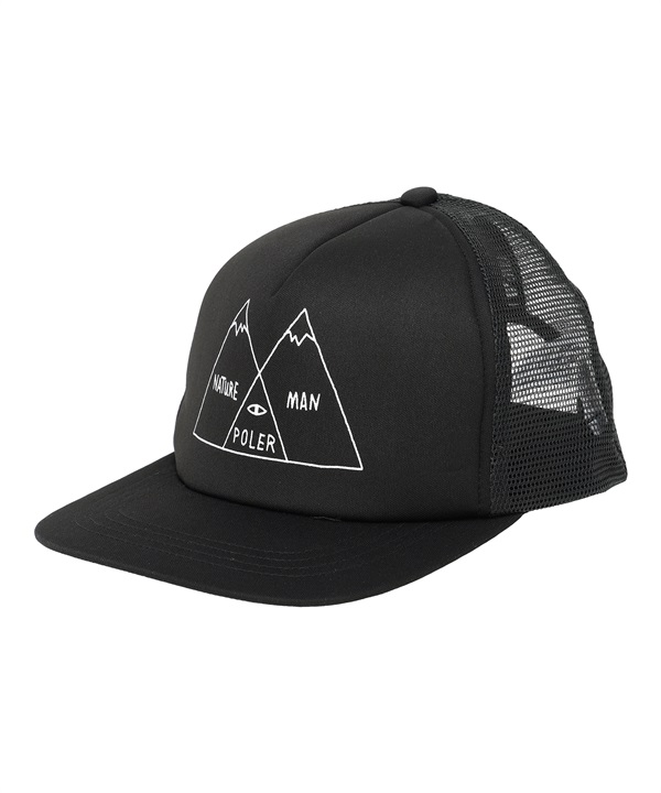 POLER/ポーラー MCAP  VENN MESH CAP 241MCV0317-BLK キャップ