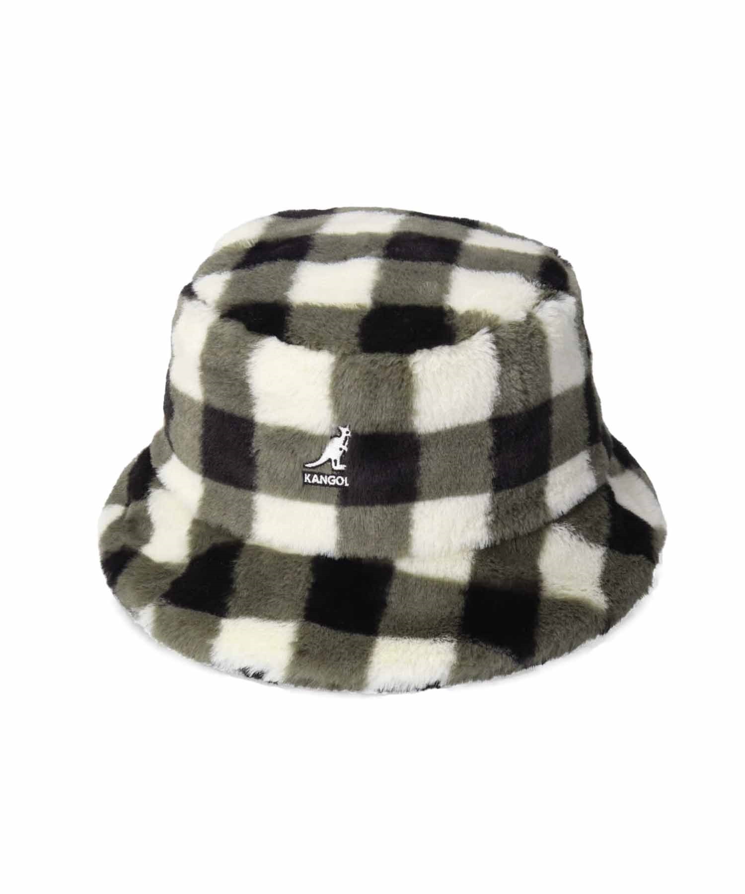 KANGOL/カンゴール ハット FAUX FUR BUCKET フェイクファーバケット バケットハット 234069611(BK/WT-M)