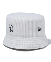 NEW ERA/ニューエラ ニットバケット Knit Bucket ニューヨーク・ヤンキース アイボリー ハット バケハ 13750562(IVR-FREE)