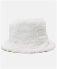 TOMMY JEANS/トミージーンズ バケットハット FUZZY REV. BUCKET ファジーリバーシブル フェイク ファー AW15459(WT/BK-FREE)