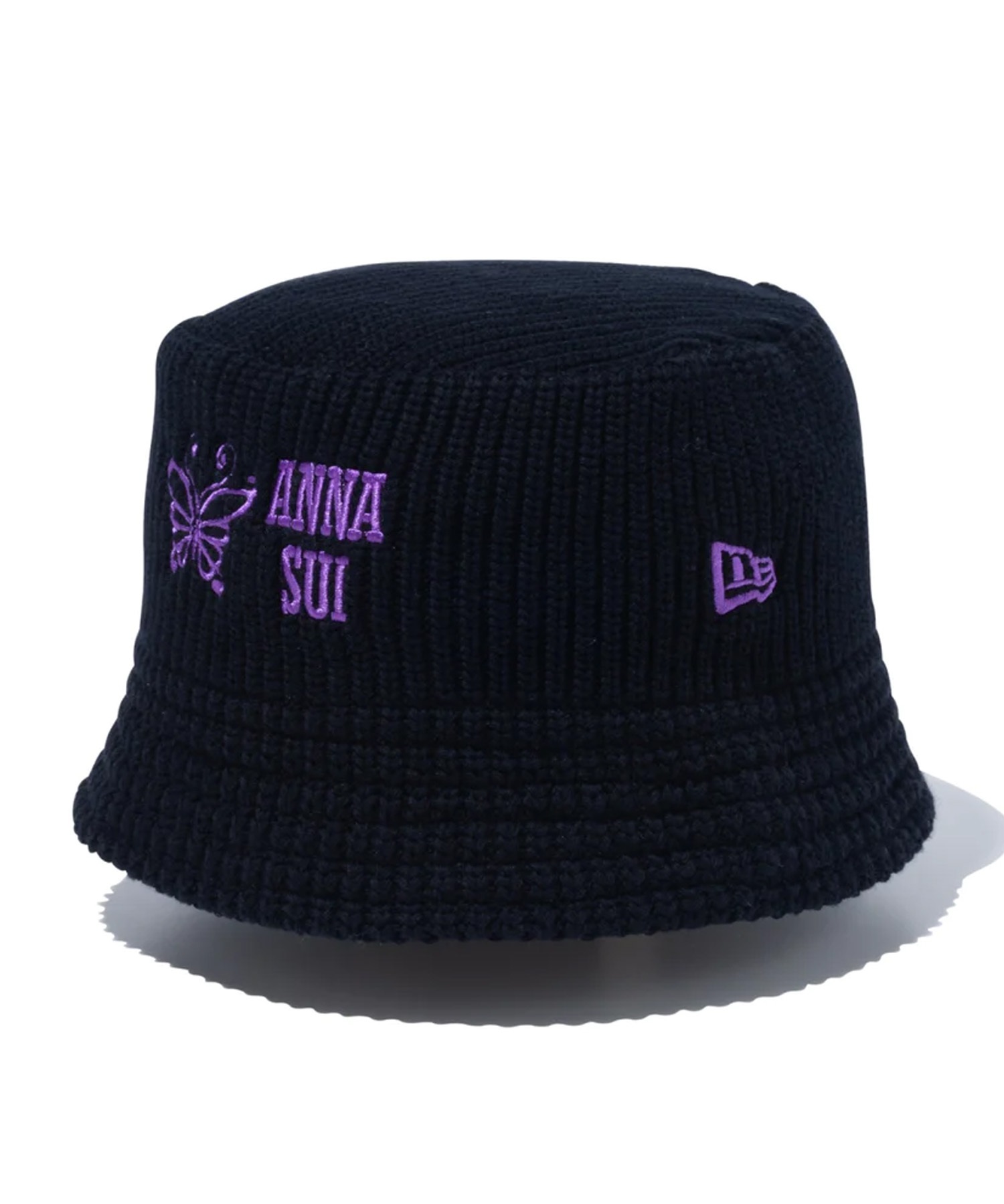 NEW ERA ニューエラ ニットバケット Knit Bucket ANNA SUI アナ スイ ブラック バケットハット バケハ 帽子 14124295(BLK-FREE)