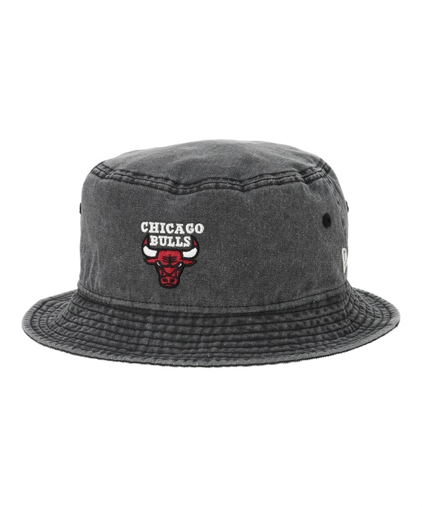 NEW ERA ニューエラ バケット01 NBA Bucket Hat Acid Wash シカゴ・ブルズ ブラック ハット バケハ 帽子 14109609