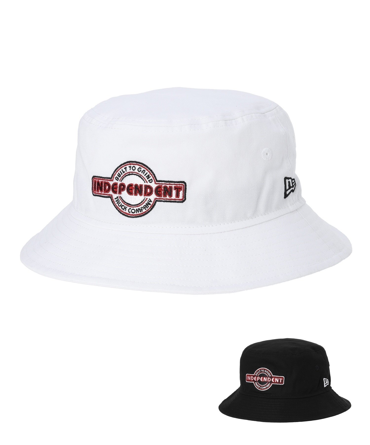 NEW ERA ニューエラ × INDEPENDENT インディペンデント バケット01 ハット バケハ 帽子 14299638 14299639 ムラサキスポーツ限定(WHT-SM)