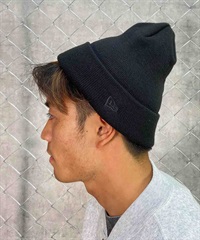 NEW ERA/ニューエラ ビーニー ベーシック カフニット カスタムフラッグカラー メタリックブラックパールフラッグ ニット帽 11781305(BK/MB-FREE)