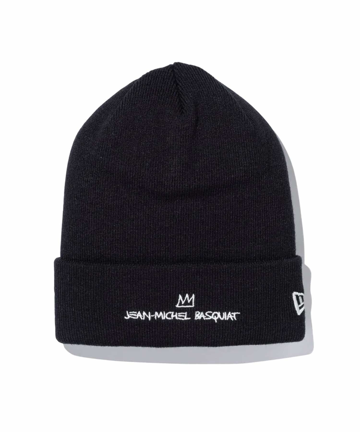 NEW ERA/ニューエラ ビーニー ベーシック カフニット JEAN MICHEL BASQUIAT ジャン=ミシェル・バスキア ブラック 13772596(BLK-FREE)