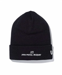 NEW ERA/ニューエラ ビーニー ベーシック カフニット JEAN MICHEL BASQUIAT ジャン=ミシェル・バスキア ブラック 13772596(BLK-FREE)