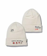NEW ERA/ニューエラ ビーニー ベーシック カフニット JEAN MICHEL BASQUIAT ジャン=ミシェル・バスキア CHEESE POPCORN ストーン13772600