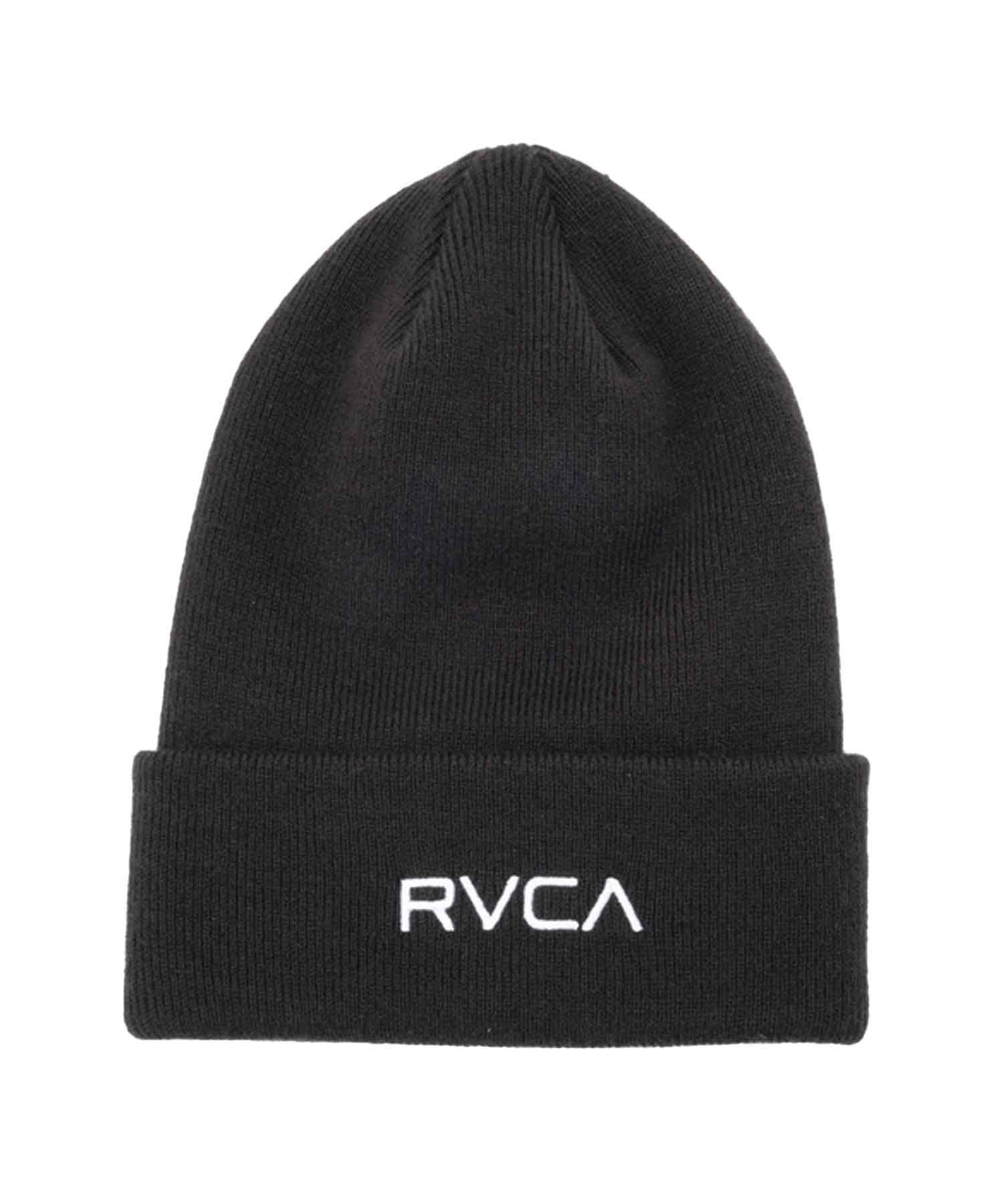 RVCA/ルーカ メンズ ビーニー ニット帽 ダブル DOUBLE FACE BEANIE BD042-965(BLK-FREE)