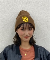 NEW ERA/ニューエラ ビーニー ダブルC.BASIC CUFF パドレスニット帽 13542584(BRN-F)