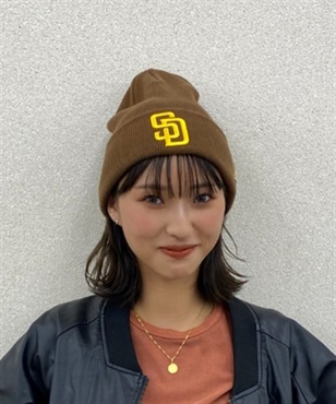 NEW ERA/ニューエラ ビーニー ダブルC.BASIC CUFF パドレスニット帽 13542584