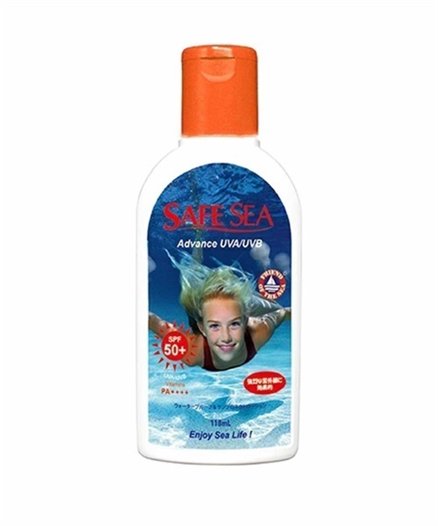 SAFE SEA セーフ シー ADVANCE アドバンス SPF50+ PA++++ ボトル 日焼け止め クラゲ除け UVカット JJ G22(SPF50+-118ml)