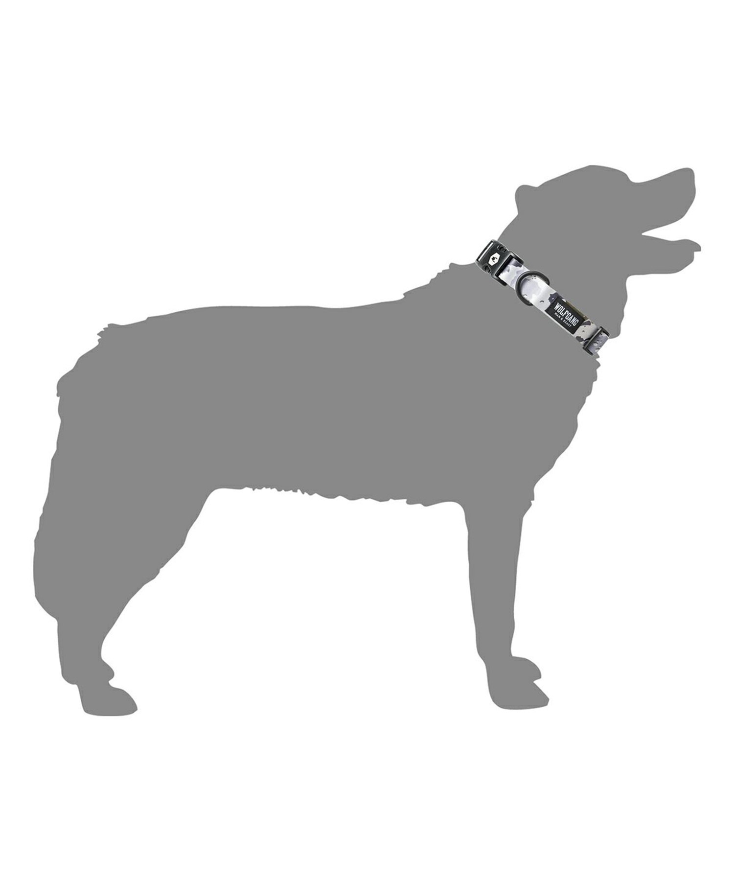 WOLFGANG ウルフギャング 犬用 首輪 HideOut Collar Lサイズ 中型犬用 大型犬用 ハイドアウト カラー 迷彩柄 グレー系 WC-003-74(CAMO-L)