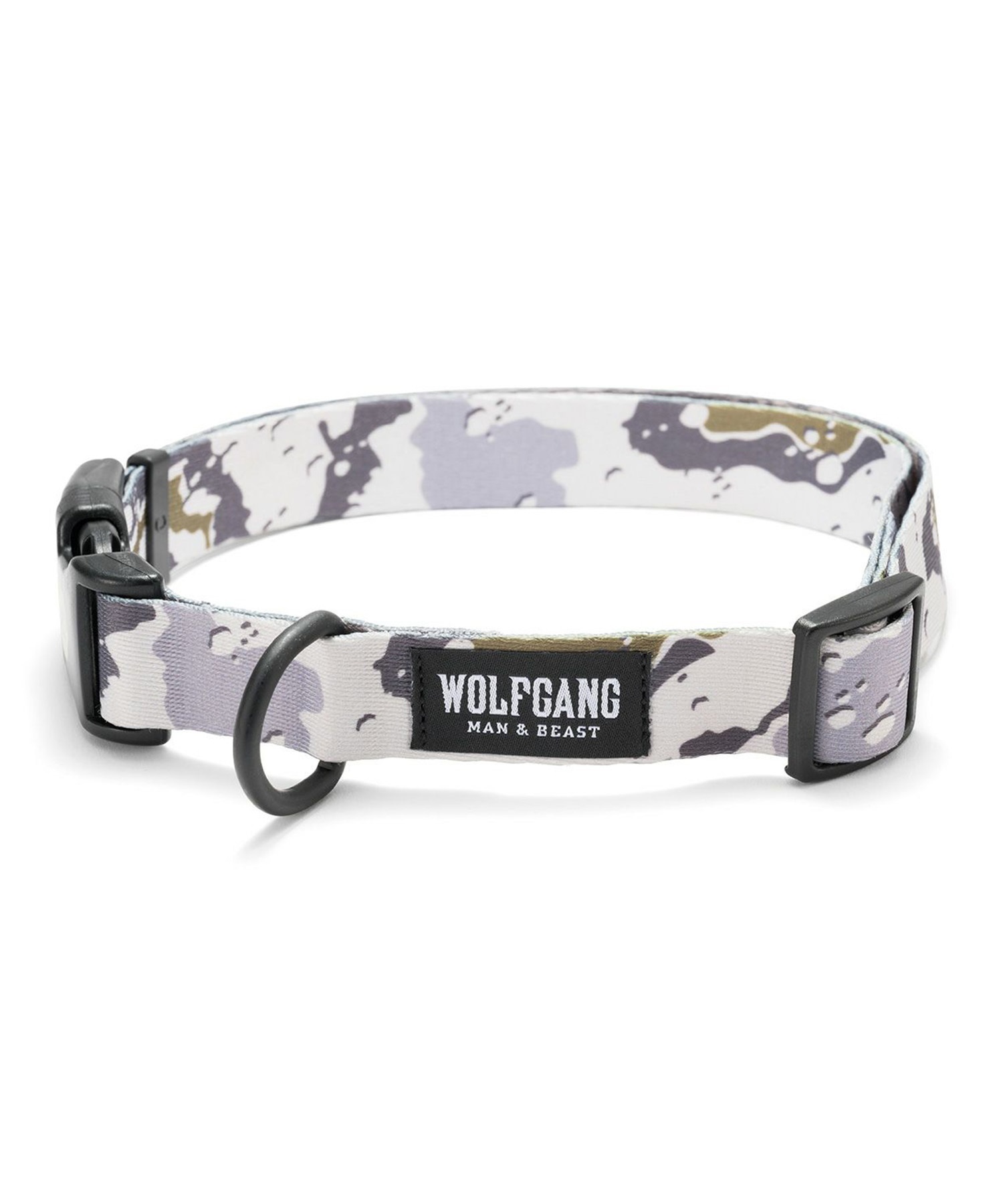 WOLFGANG ウルフギャング 犬用 首輪 HideOut Collar Lサイズ 中型犬用 大型犬用 ハイドアウト カラー 迷彩柄 グレー系 WC-003-74(CAMO-L)