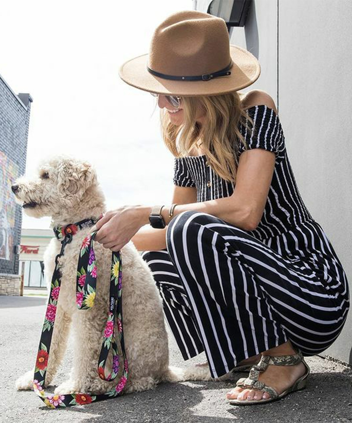 WOLFGANG ウルフギャング 犬用 リード DarkFloral LEASH Mサイズ 中型