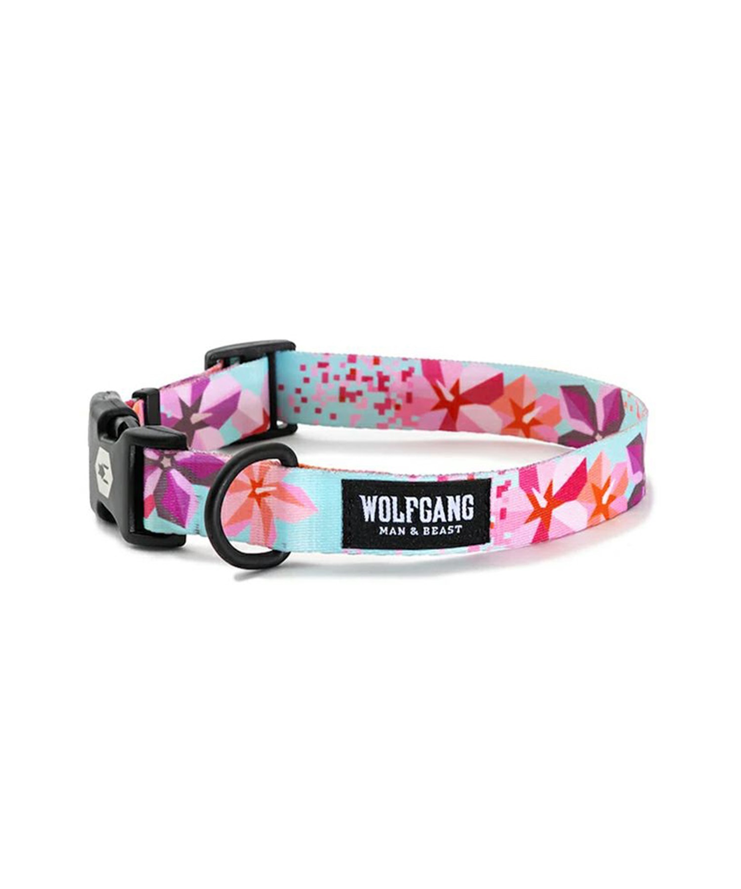 WOLFGANG ウルフギャング 犬用 首輪 DigiFloral Collar Mサイズ 小型犬用 中型犬用 デジフローラル カラー ピンク系 WC-002-96(PK-M)