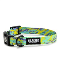 WOLFGANG ウルフギャング 犬用 首輪 ModernCanvas Collar Lサイズ 中型犬用 大型犬用 モダンキャンバス カラー グリーン系 WC-003-103