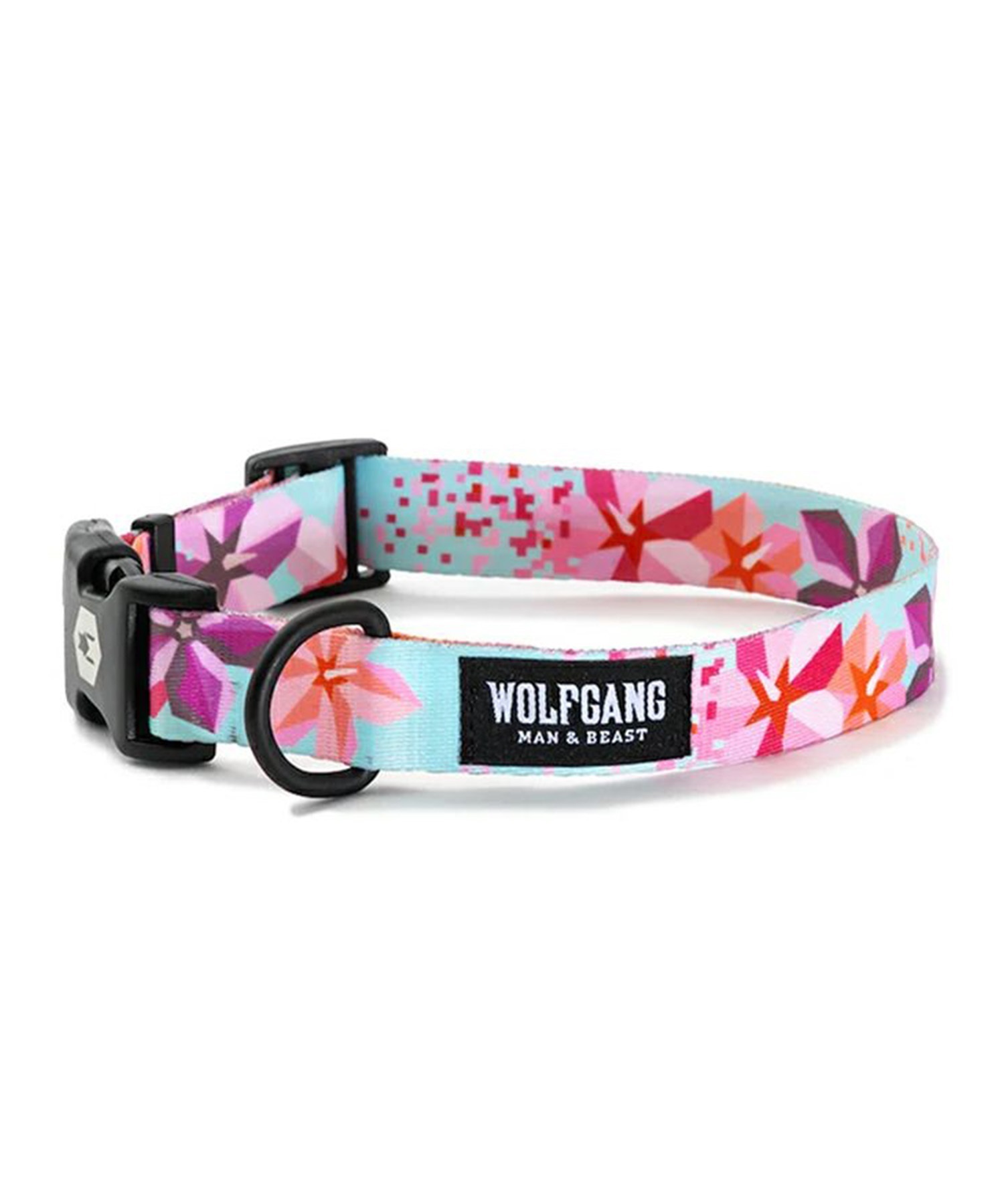 WOLFGANG ウルフギャング 犬用 首輪 DigiFloral Collar Lサイズ 中型犬用 大型犬用 デジフローラル カラー ピンク系 WC-003-96(PK-L)