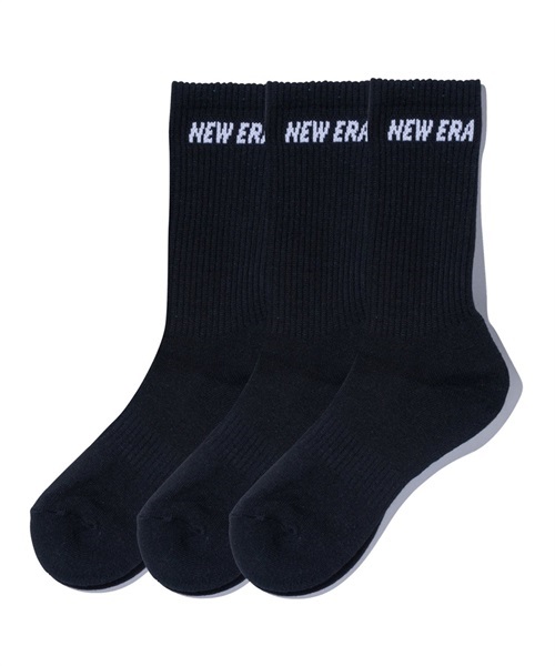 NEW ERA シロ ソックス 黒 NEW ERA 【メーカー取次】NEW ニューエラ ソックス アンクル 3