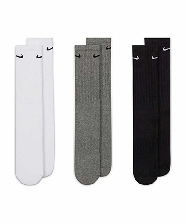 NIKE ナイキ EVERYDAY CUSHIONED CREW エブリデイ クッションド クルー メンズ ソックス 靴下 3足セット SX7664-964