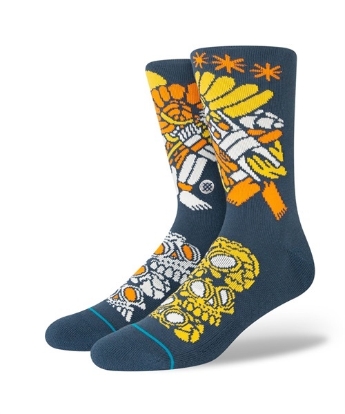 STANCE スタンス DJ WARRIOR A555C22DJW#BLU ソックス 靴下 ユニ