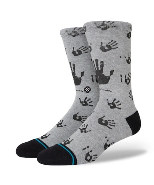 STANCE スタンス HOUSE OF MANDELA A556C22HOU#GRY ソックス 靴下 ユニセックス コラボレーションモデル JJ A21(GREY-L)