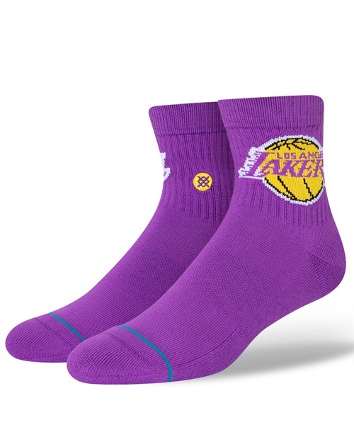 STANCE スタンス LAKERS ST QTR A356C22LAK メンズ 靴下 ソックス JJ K28(PURPL-L)